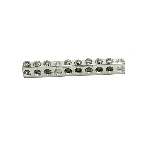 GOUNENGNAIL-UL Certified 8 Terminal Ground Bar Kit, Max Wire Dia 4AWG (2)