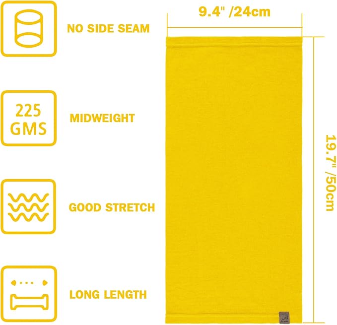 ACUSHLA 100% Merino Wool Neck Gaiter for Men & Women Ski Face Mask Winter Scarf Neck Warmer All Weather, Midweight Maple Leaf