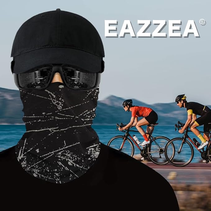 6-Pack Balaclava Face Mask for Men & Women - UV Protection Neck Gaiter, Multi-Use Cycling Mask & Breathable Headband