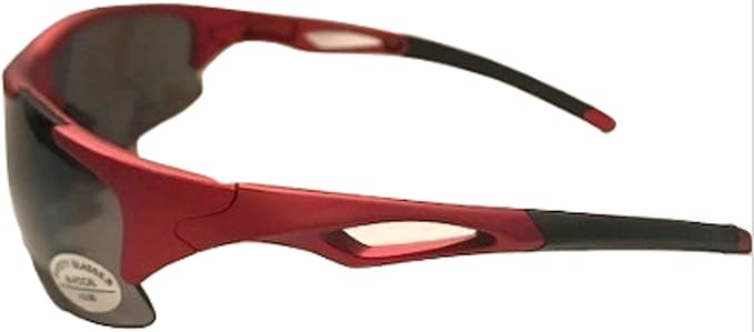 The Jackson Bifocal Safety Reading Sunglasses, Red/Smoke Lens + 2.00