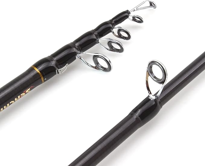 1 Piece Model YG028 1.8m 2.1m 2.4m 2.7m Spinning Fishing Rod M Power Hard Telescopic Carbon Fiber Travel Pole Wooden Handle
