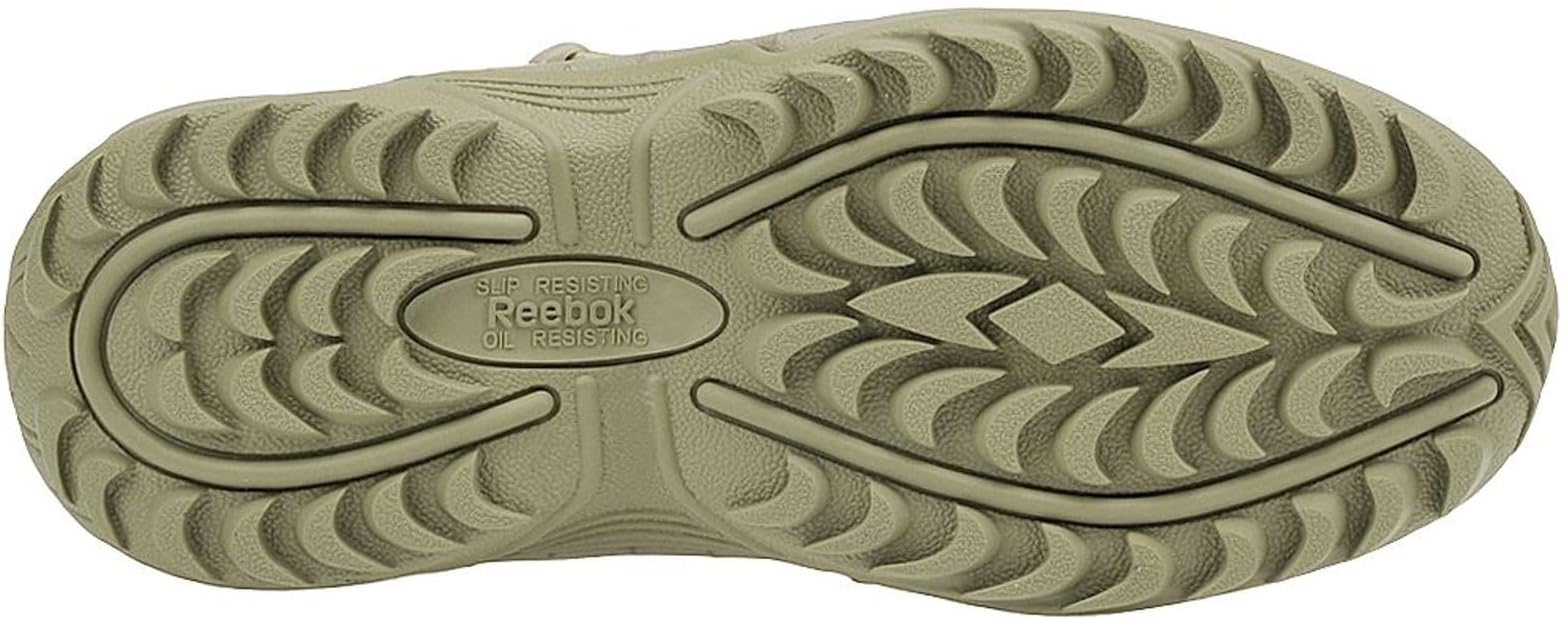 Reebok Men's Rb8694 Rapid Response Rb Composite Toe 6" Tactical Stealth Boot Sidezipper Desert Tan Military & Tactical Boots