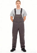 Men's Bib Overalls Sturdy Canvas Work Overalls with Knee Pad Pockets