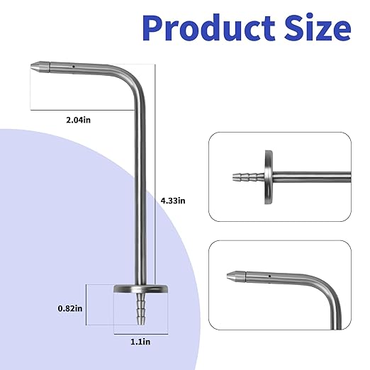 Manometer Probe Kit Compatible with Fieldpiece JL3KM, SDMN5, SDMN6, ADMN2 and Klein Tools ET180 Digital Manometer, HVAC Pitot Static Tube Fit