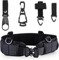 5 in 1 Utility Metal Buckle 1.5 Inch Nylon Tactical Belt with Rigger's Heavy Duty Belt Pad & 3 MOLLE Straps