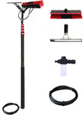 20ft Window Cleaning Pole Kit with Squeegee Extension Pole, Solar Panel Cleaner, Soap Dispenser, High Washing Tool