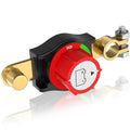 Heavy-Duty Top Post Battery Disconnect Switch, 12-48V Negative On/Off Kill Switch for Cars, RVs, Boats, and Solar Panels - Universal Fit with .67in & .83in Terminal Blocks