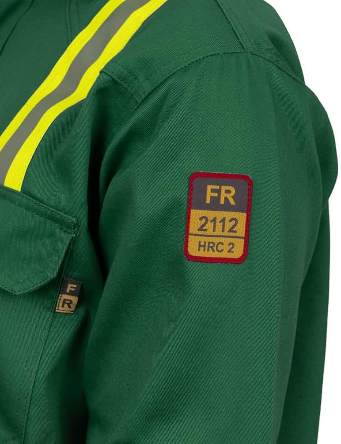 Flame Resistant High Visibility Hi Vis FR Shirt - 100% C - 7 oz