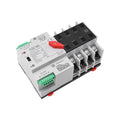GEYA Mini ATS Automatic Transfer Switch Electrical Selector Switches Dual Power Switch 4Pole 100A 110V 50/60Hz Grid to AC Generator (Black)