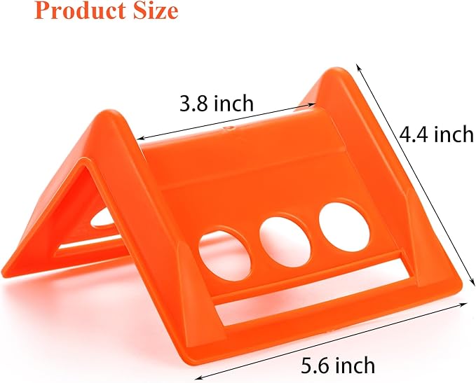 ZENFUN 20 Packs Edge Protectors for Cargo Loads, Flatbed Corner Protectors, Tiedown Plastic Protector, Truck Shipping, Protects Cargo Edges, Orange