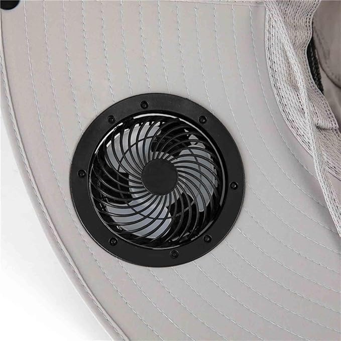 Solar Fan Hats for Men Women Wide Brim Sun Hat with 2 Fan Outdoor Solar Power Fishing Hat Sun Protection Summer Hats