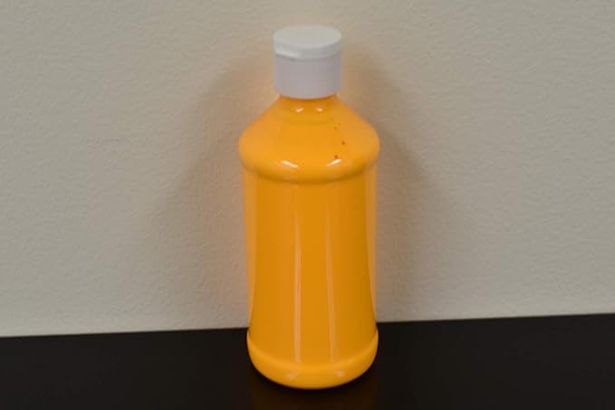 DirectGlow 8oz UV Blacklight Reactive Fluorescent Acrylic Paints (Sunburst Orange)