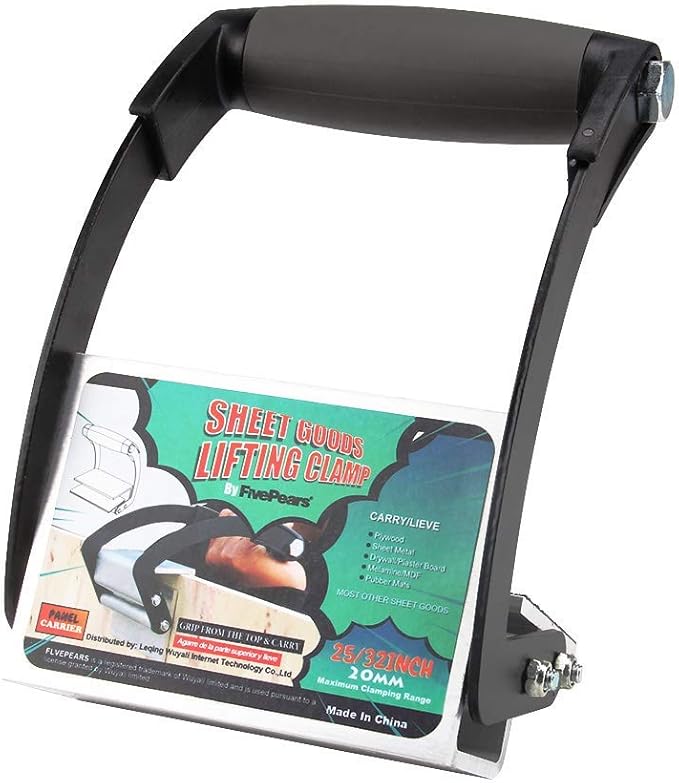 FivePears Panel and Plywood Carrier,Metal Gripper For board,Drywall carrying tool