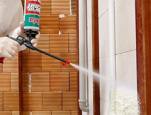 Akfix Thermcoat Fire Rated Spray Foam Insulation 20 sq ft (1x27.1 oz) - (R-Value 11.32/2 inch) Closed Cell Expanding Wide Sealant Thermal Insulation for Walls and Attic - Gun&Cleaner NOT Included