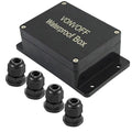 DIY Electrical Box,Universal Junction Box,Dustproof Waterproof IP65 ABS Plastic Box,Enclosure with Fixed Hole and 4pcs x M16 Cable Gland,3.94 x 2.68 x 1.97 inch (100 x 68 x 50 mm) Black