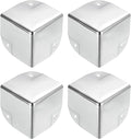 uxcell Metal Box Corner Protectors Box Edge Guard Protector 50 x 50 x 50mm Silver Tone 24pcs for Table Corners and Desk Corners