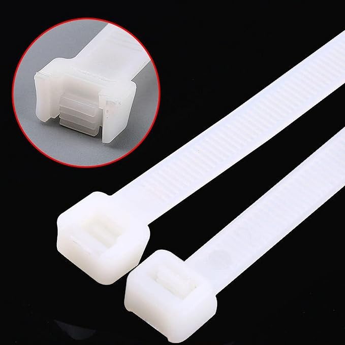 36 inch zip ties heavy duty outdoor use 20 pcs reusable long zip ties white cable ties wraps large plastic tie uv resistant 200 lbs Tensile Strength