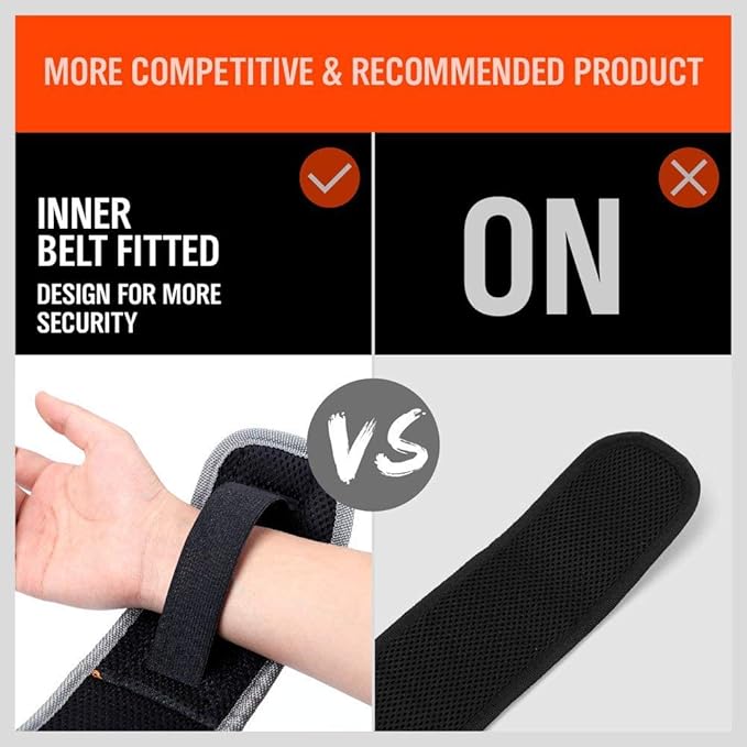 HORUSDY Magnetic Wristband, Stocking Stuffers, Gifts for Men, Premium Tool Belt for Holding Screws Nails Drill Bits with Powerful Magnets, Cool Gadgets, DIY, Valentine’s Day, for Dad