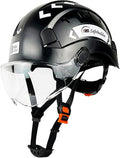 Construction Safety Helmet with Visor ABS Hard Hat Adjustable Ventilation Hardhats Industrial Work Head Protection for Men Certified ANSI/ISEA Z89.1
