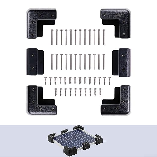 6 Pcs Solar Brackets - Roof, Boat, Wall & Yacht Installation - No Drilling Required, Waterproof, Easy Install
