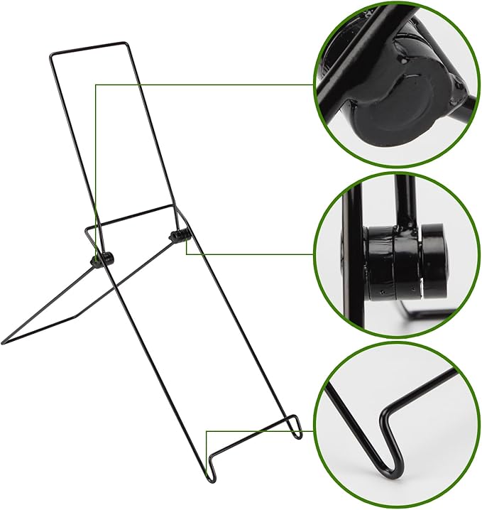 2 Pack Folding Solar Panel Stand, Portable Metal Stand Solar Panel Mount Brackets, Quick Angle Adjustable Rack for Solar Panels for RV, Camping, Balcony, Lightweight, No Installation Needed