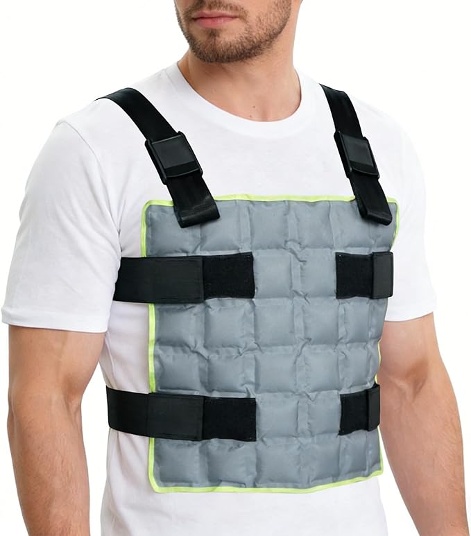 Cooling Vest for Men & Women with 72 Ice Cubes, Adjustable Ice Pack Vest, Ice Jacket & Cold Pack Vest for Long-Lasting Heat Relief, Perfect for Motorcycle Riding, Outdoor Work, Sports