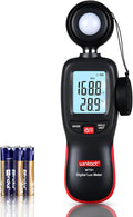 Wintact Digital Illuminance Light Meter Handheld with Thermometer Ambient, Lux Meter Range up to 200,000 Lux, Photometer Light Intensity Sense Test for Garden Indoor Plants LED Grow Light, Photography