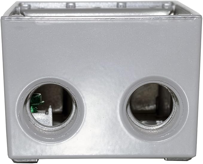 Sigma Electric, Gray Count (Pack of 2) Sigma Engineered Solutions, 14251 1/2-Inch 4 Hole 1-Gang Box