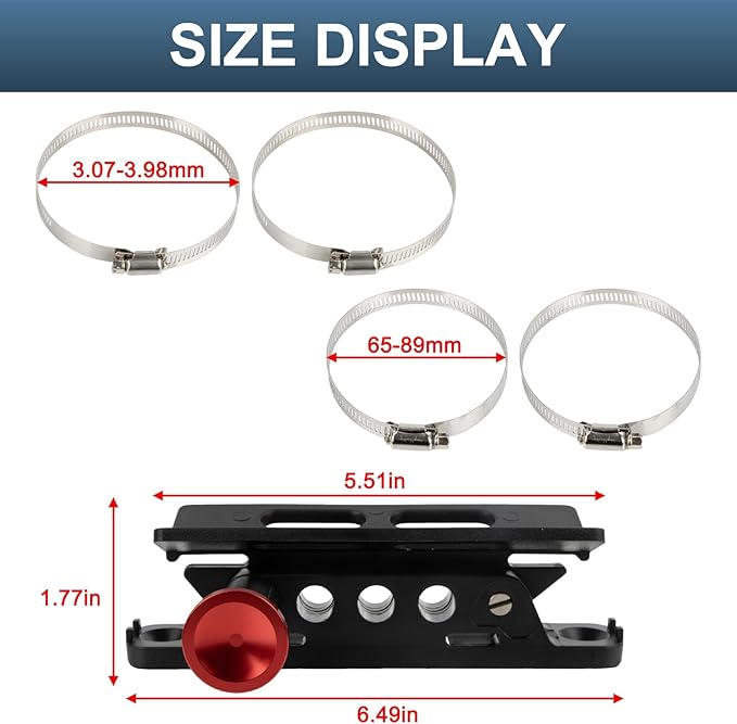 PSLER Quick Release UTV Fire Extinguisher Mount Kits Universal for Truck Wrangler JT TJ JKU JK JL UTV X3 RZR Ranger ATV SUV RV Red