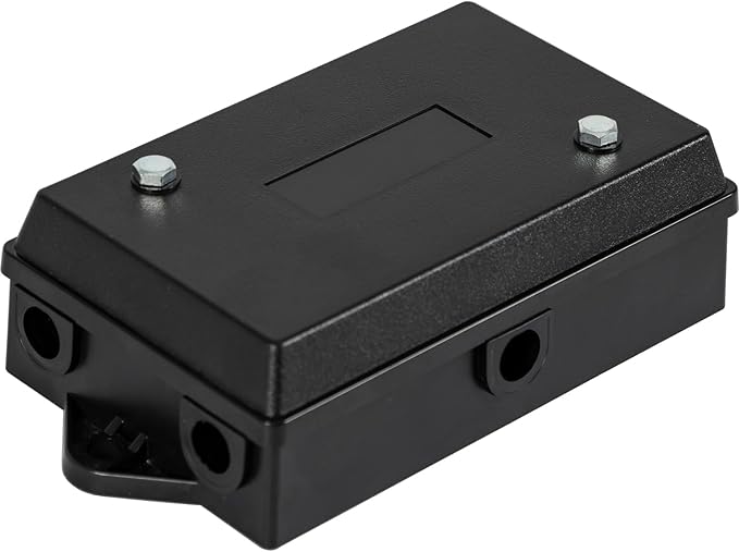 Buyers Products 5601114 14 Terminal Junction Box, Durable Polymer Box With Plain Terminals, Weather-Resistant, Easy Consolidation for Truck Wiring, Semi-Truck Accessories