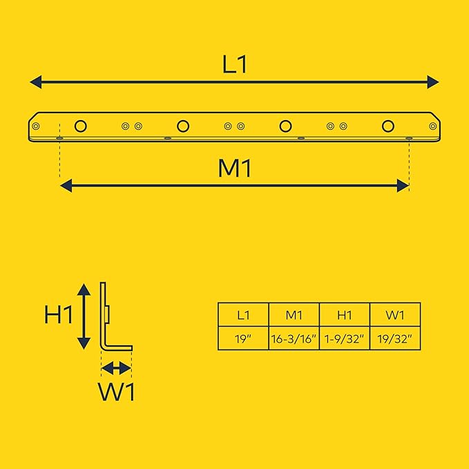 LAMPHUS Quad-Parallel L-Shaped Mounting Bracket PlanarFlash Lighthead [Rust Resistant] [Powder Coated] [Fits up to 2 PlanarFlashes] - Perfect for Pickup Trucks, ATVs, and Cars