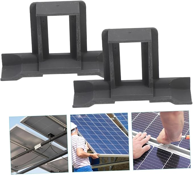 BESPORTBLE 12pcs Solar Panel Drain Clips for Photovoltaic Panels Water Guide Clamp for Outdoor Module Maintenance 40mm Sturdy Drainage Buckle