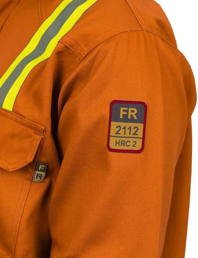Flame Resistant High Visibility Hi Vis FR Shirt - 100% C - 7 oz