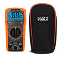 Klein Tools 80196 Digital Multimeter Kit with Case, Manual-Ranging 600V AC/DC Voltage Tester, Tests Batteries, Current, Resistance, Diodes, and Continuity, Protective Carrying Case