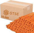GTSE 4 Inch Orange Zip Ties, 10,000 Bulk Pack, 18lb Strength, UV Resistant Small Nylon Cable Ties, Self-Locking 4" Tie Wraps