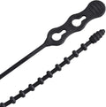 Gardner Bender 45-24BEADBK Beaded Cable Tie Wrap, 24 inch, 140 lb, Reusable, Adjustable Wire and Cord Management, 5 Pk, UV Resistant Black