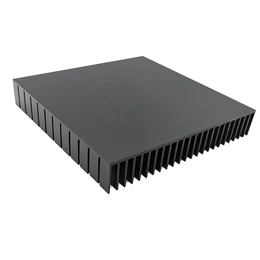 120mm Large Aluminum Heatsink 120x120x20mm / 4.72x4.72x0.79Inch/ Heat Sink Square Cooler for WiFi Router Cooling Base and Power Supply IC Graphics Card Memory Heat Sink 120mmx120mmx20mm