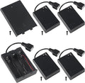 5 Pcs 3 AA Battery Holder, USB Female Socket, 3 x 1.5V AA Battery Box Holder with Cover (Batteries are not Included), ON/Off Switch, Screw,for Arduino RC LED Strip