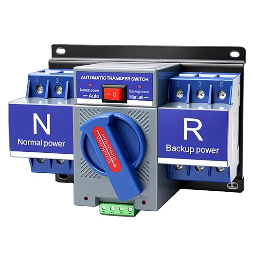 Automatic Transfer Switch 3P 63A 110V Generator Changeover Switch 50HZ/60HZ for Home,Office and Public Spaces