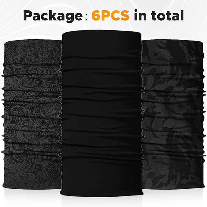 JOEYOUNG Headwear, Bandana, Neck Gaiter Head Wrap Headband Balaclava Magic Scarf