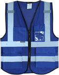 Salzmann Mesh Multi-Pocket Working Vest - Reflective Vest - Made with 3M Reflective Material
