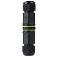 IP68 Waterproof Junction Box Outdoor 2way 3Pin (AC450v,17.5A) M18 Wire Range(5-10mm) Electrical Cable Connector,Suitable for Repair and Extend Power Cables,UL 1Pack