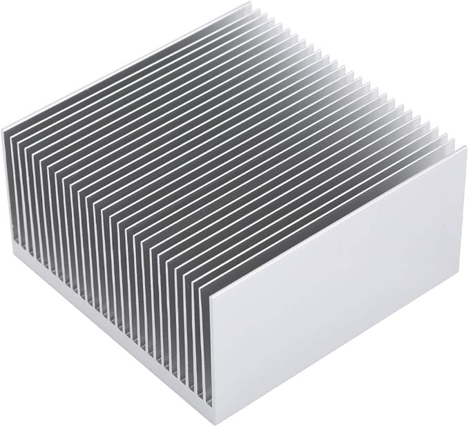 Large Heatsink Aluminum 4.72" x2.71" x 1.41" / 120mm x 69mm x 36mm High Power Heat Sink Diffusion Cooling Module Cooler 27 Fin Radiator for Led Amplifier PCB IC Module PC Computer Led