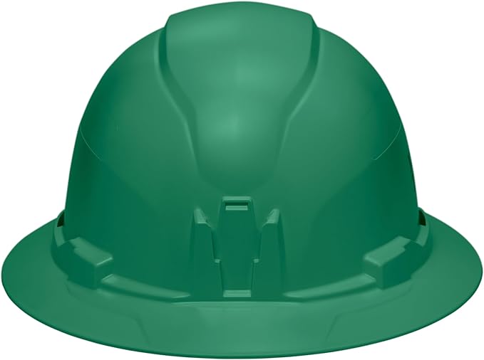 Klein Tools Hard Hat, Non-Vented Full Brim Style, Padded, Self-Wicking Odor-Resistant Sweatband, Tested up to 20kV