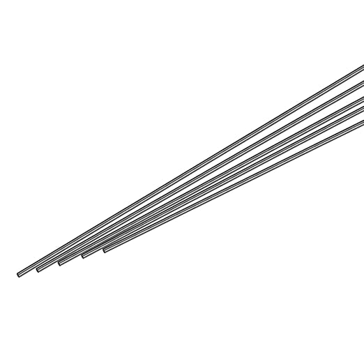 MECCANIXITY Carbon Fiber Rod, 1mm x 300mm for RC Plane DIY Tool Wing Tube Quadcopter Arm, Pack of 5