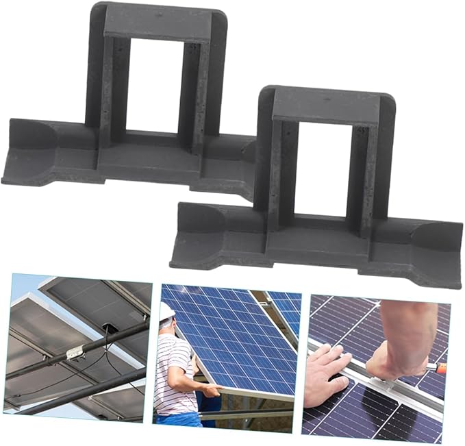 12pcs Solar Panel Water Guide Clamp Conduction and Sludge Discharge Clamp Solar Panel Cleaning Wide Compatibility