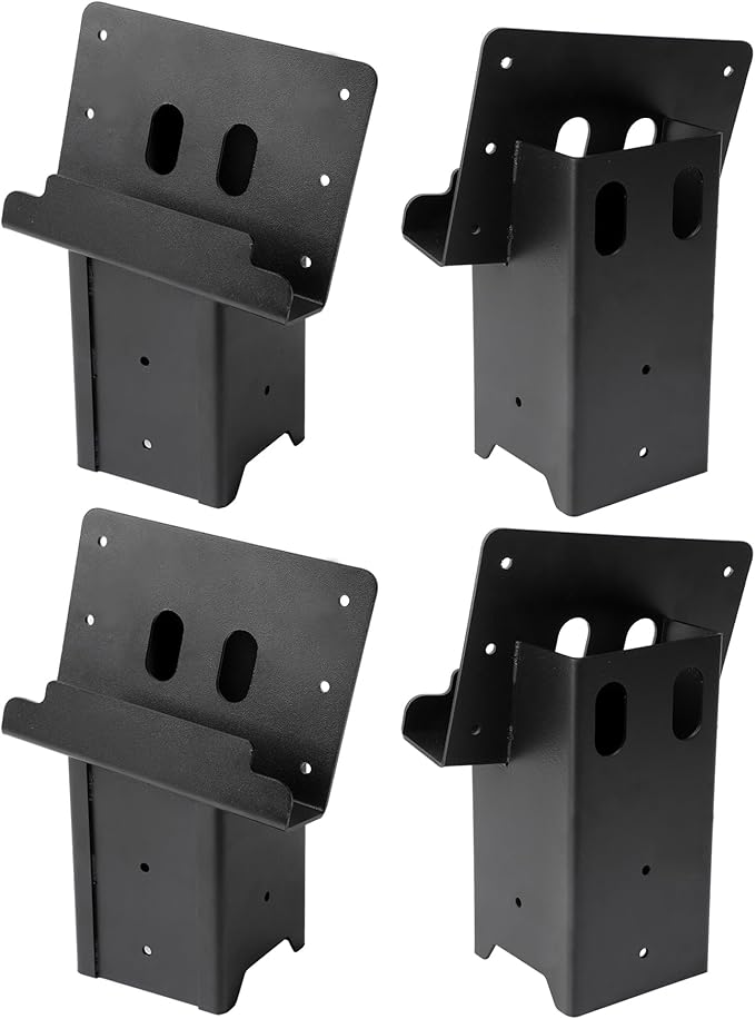 Deer Blind Brackets, Outdoor 4 x 4 Platform Bracket, 12 / 14 Gauge Steel Elevator Brackets for Deer Stand, Hunting Blinds, Shooting Shack
