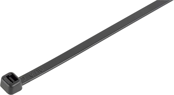 GTSE 8 Inch Black Zip Ties, 1,000 Bulk Pack, 50lb Strength, UV Resistant Strong Nylon Cable Ties, Self-Locking 8" Tie Wraps