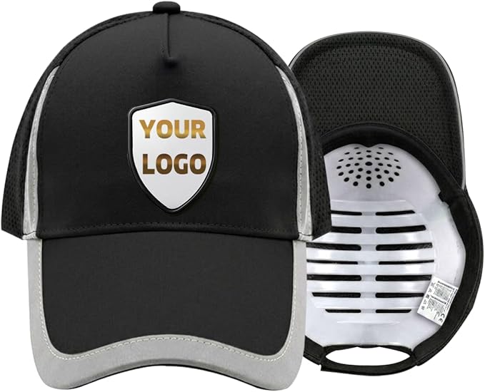 YOWESHOP Reflective Safety Baseball Cap Customize Logo with Removable PE Shell Hi-Vis Safety Work Hat