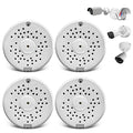 (ABS New) Security Camera Junction Box,Security Camera Bracket Outdoor,Plastic Waterproof Security Camera Mount Hide Cable Junction Box for Arlo Solar Panel Flip Cover Cable Cover